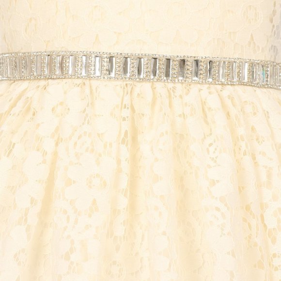 Flower Girl Dress Sale Little Girls Junior Girls Toddler Sleeveless Floral Lace - Picture 4 of 6